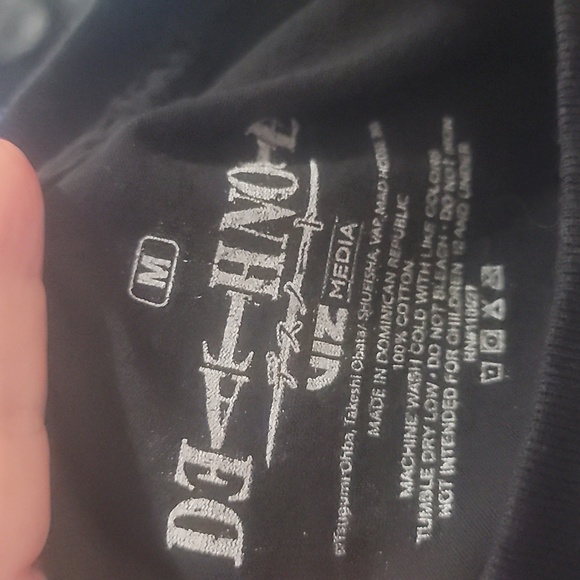 Deathnote anime Kira light graphic tee t shirt red black medium - Picture 2 of 3
